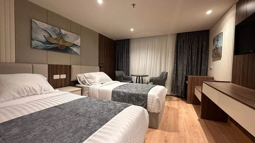 Cabin aboard the Royal Elite Nile cruise